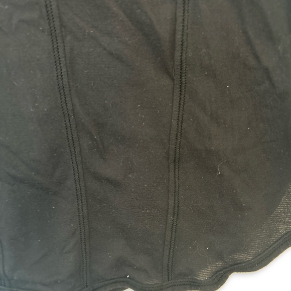 Lululemon black tank top, built in bra, v neck thin strap, size 4 - Picture 6 of 6
